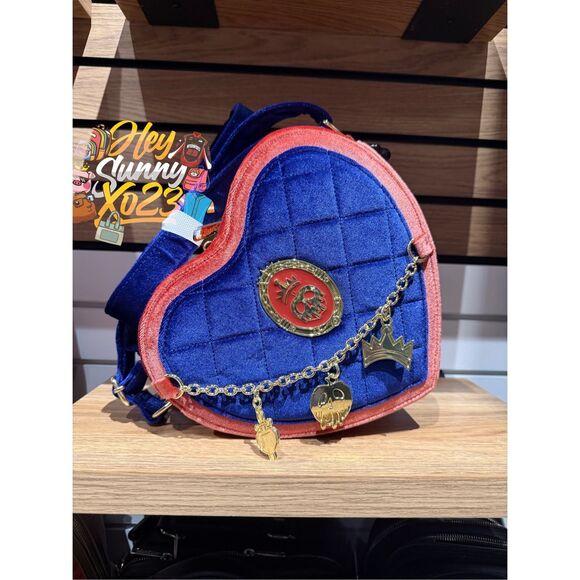 Loungefly Disney Snow White & the Seven Dwarfs Evil Queen Velvet Crossbody Bag